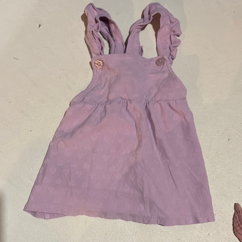Purple Ruffled Strap Dress size 6-12 month